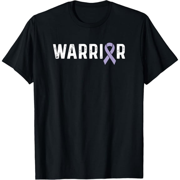 Premium Comfort - Eating Disorders Awareness Periwinkle Ribbon Warrior T-Shirt