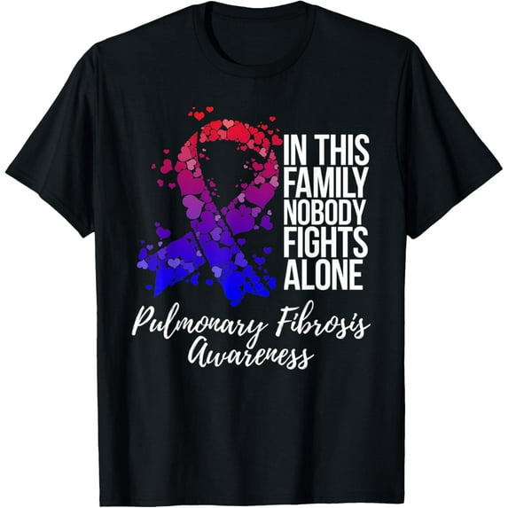 Premium Comfort - Family Support Pulmonary Fibrosis Awareness T-Shirt