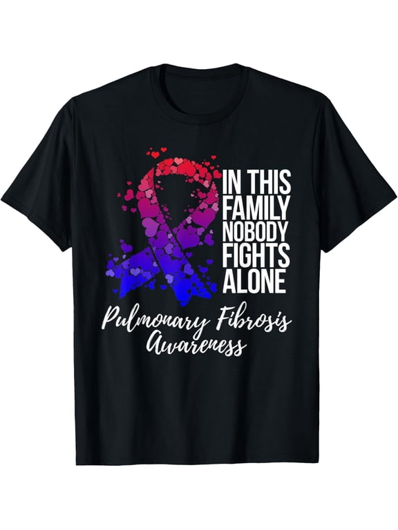 Premium Comfort - Family Support Pulmonary Fibrosis Awareness T-Shirt