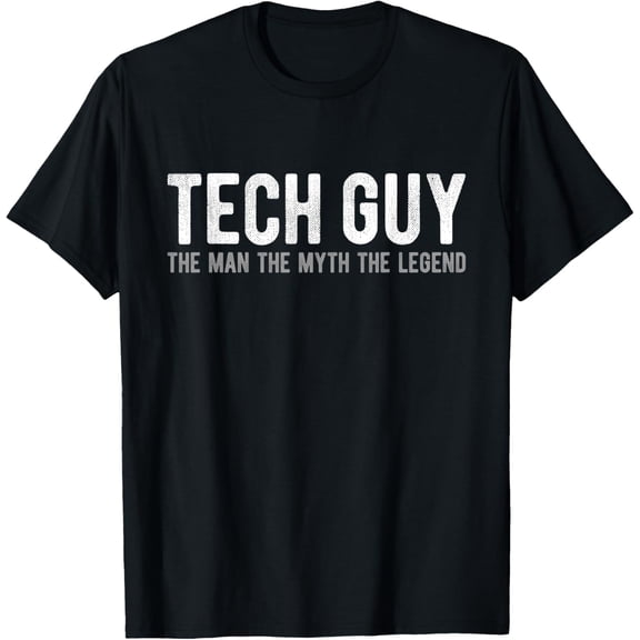 Premium Comfort - Funny Tech Guy The Myth Man Legend IT Nerd Guy T-Shirt