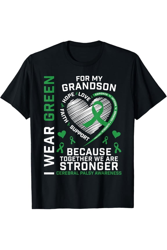 Premium Comfort - Grandma Grandpa Gifts CP Grandson Cerebral Palsy Awareness T-Shirt