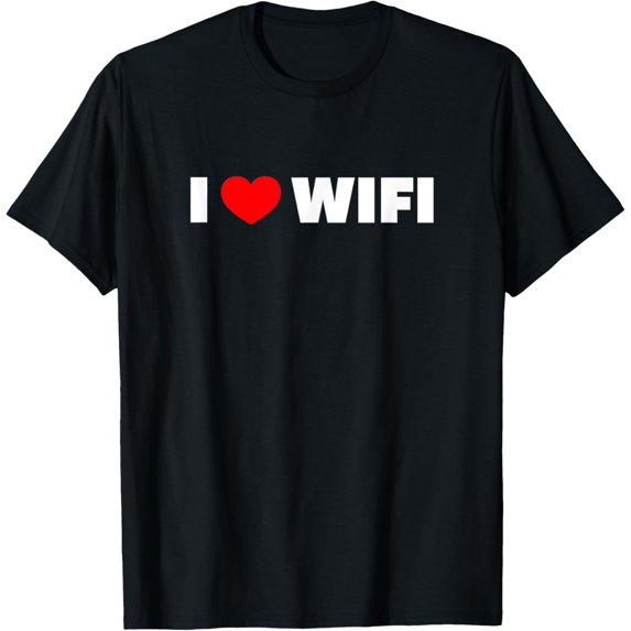 Premium Comfort - I Love Wifi T-Shirt