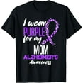 thumbnail image 1 of Premium Comfort - I Wear Purple For My Mom Dementia Alzheimer's Awareness T-Shirt, 1 of 4