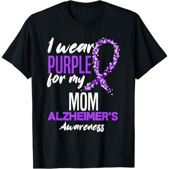 Premium Comfort - I Wear Purple For My Mom Dementia Alzheimer's Awareness T-Shirt