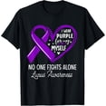 thumbnail image 1 of Premium Comfort - I Wear Purple For Myself Lupus Awareness Purple Ribbon T-Shirt, 1 of 4