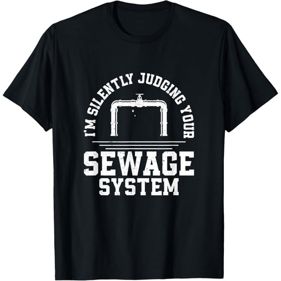 Premium Comfort - I'm Silently Judging Funny Sewage System Wastewater Engineer T-Shirt