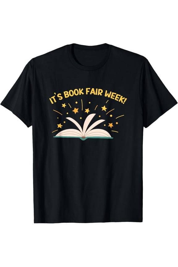 Premium Comfort - It's Book Fair Week, Librarian, Library, Literacy, Reading T-Shirt