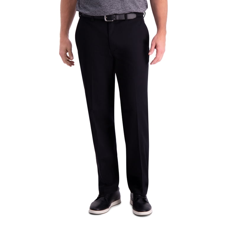 haggar premium comfort dress pant classic fit flat front Haggar Premium Comfort Dress Pants, Pleated Front in Black