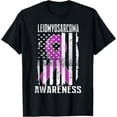 thumbnail image 1 of Premium Comfort - Leiomyosarcoma Awareness Month Day USA Flag Ribbon Purple T-Shirt, 1 of 4