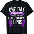 thumbnail image 1 of Premium Comfort - Lupus Awareness Month Purple Ribbon I Used to have Lupus T-Shirt, 1 of 4