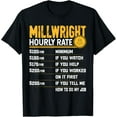 thumbnail image 1 of Premium Comfort - Millwright Hourly Rate - Funny Factory Worker T-Shirt, 1 of 4