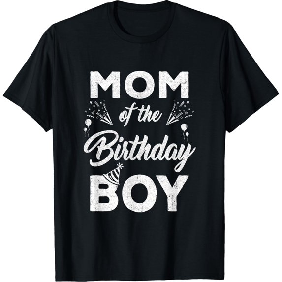 Premium Comfort - Mom Of The Birthday Boy Matching Family Party 1St Birthday T-Shirt