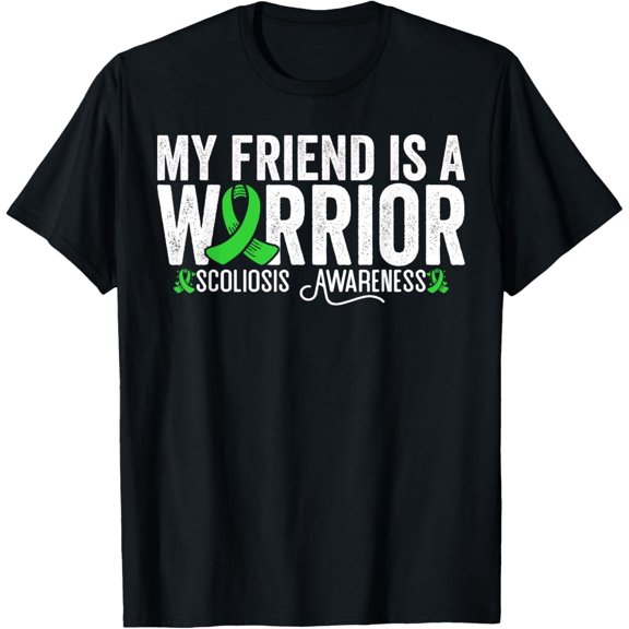 Premium Comfort - My Friend Is A Warrior Friend Scoliosis Awareness T-Shirt