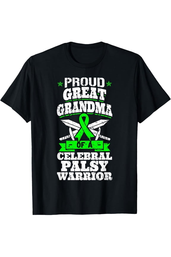 Premium Comfort - Proud Great Grandma Of A Cerebral Palsy Warrior CP Awareness T-Shirt