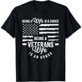 thumbnail image 1 of Premium Comfort - Proud Veteran’s Wife - Honoring Strength and Sacrifice T-Shirt, 1 of 4