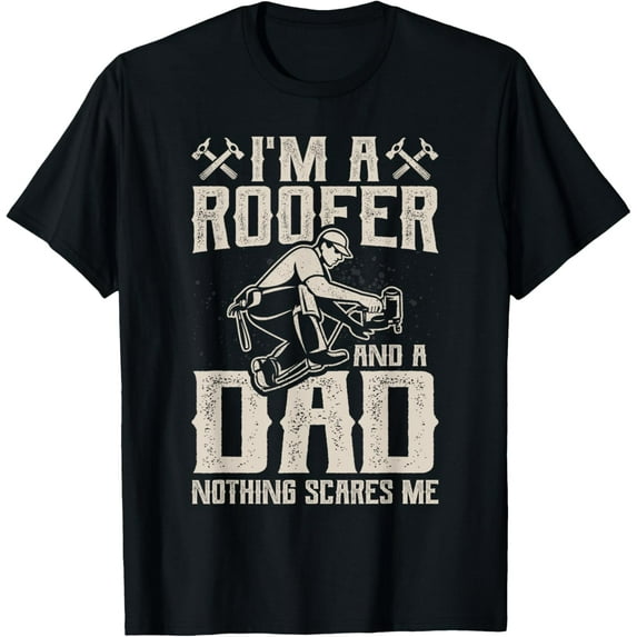 Premium Comfort - Roofer Dad Funny Roofing Novelty T-Shirt