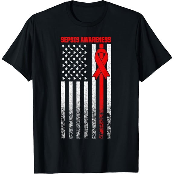 Premium Comfort - Sepsis Awareness Symbol Tools Warrior Survivor Support T-Shirt