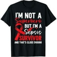 thumbnail image 1 of men and women can wear， Sepsis Survivor Blood Poisoning Septicaemia Sepsis Awareness T-Shirt, 1 of 4