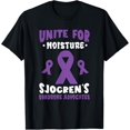 thumbnail image 1 of Premium Comfort - Sjogrens Syndrome Awareness Unite For Moisture Purple Ribbon T-Shirt, 1 of 4