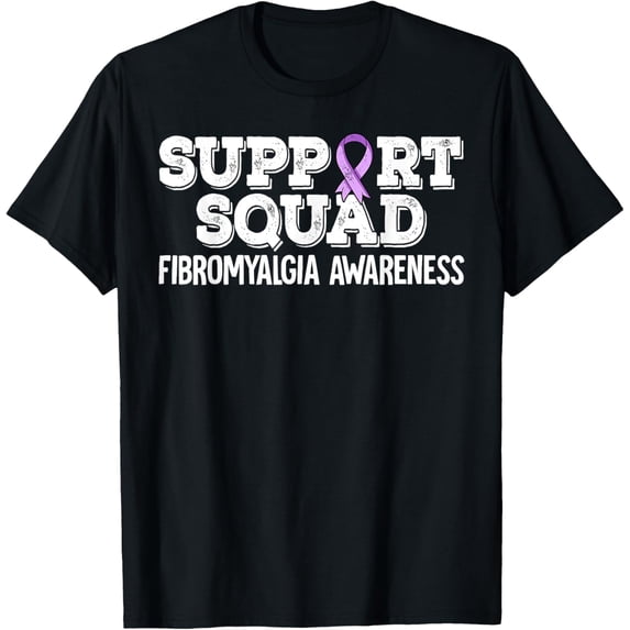 Premium Comfort - Support Squad Fibromyalgia Awareness T-Shirt