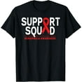 thumbnail image 1 of Premium Comfort - Support Squad Hemophilia Awareness Month Red Ribbon Event T-Shirt, 1 of 4