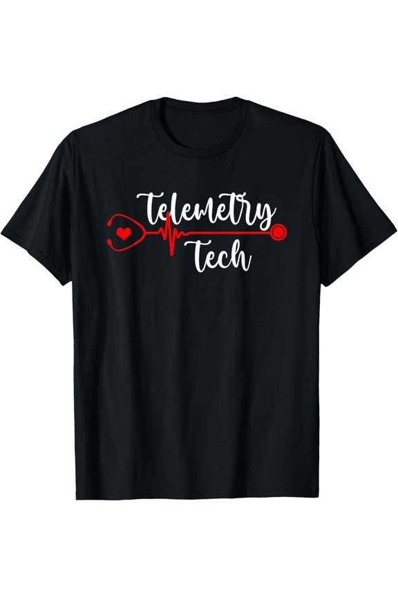 Premium Comfort - Telemetry Tech Telemetry Technician Heartbeat T-Shirt