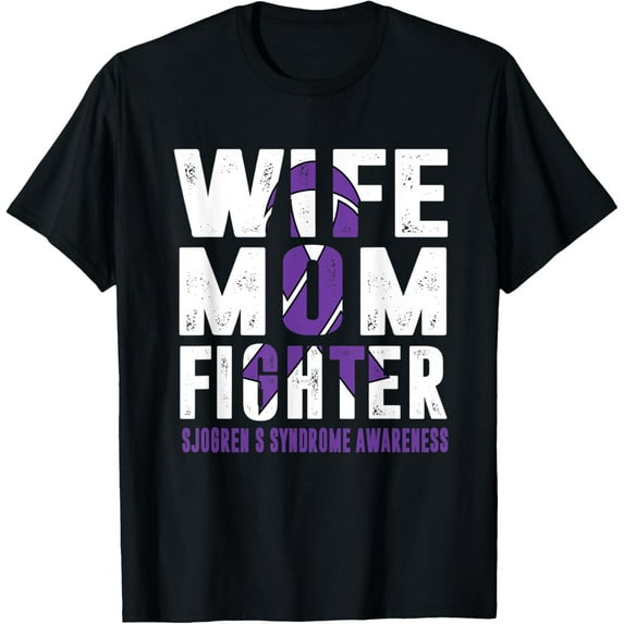 Premium Comfort - Wife Mom Fighter Sjogren's Syndrome Awareness T-Shirt