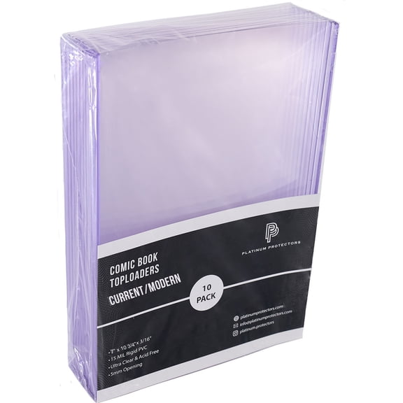 Premium Comic Book Toploaders for Current/Modern Books Rigid Holders