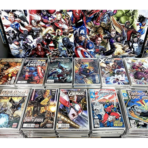 Premium Comic Books Gift Pack - 24 Collection - MARVEL ONLY - Superheroes Comics Grab Bag