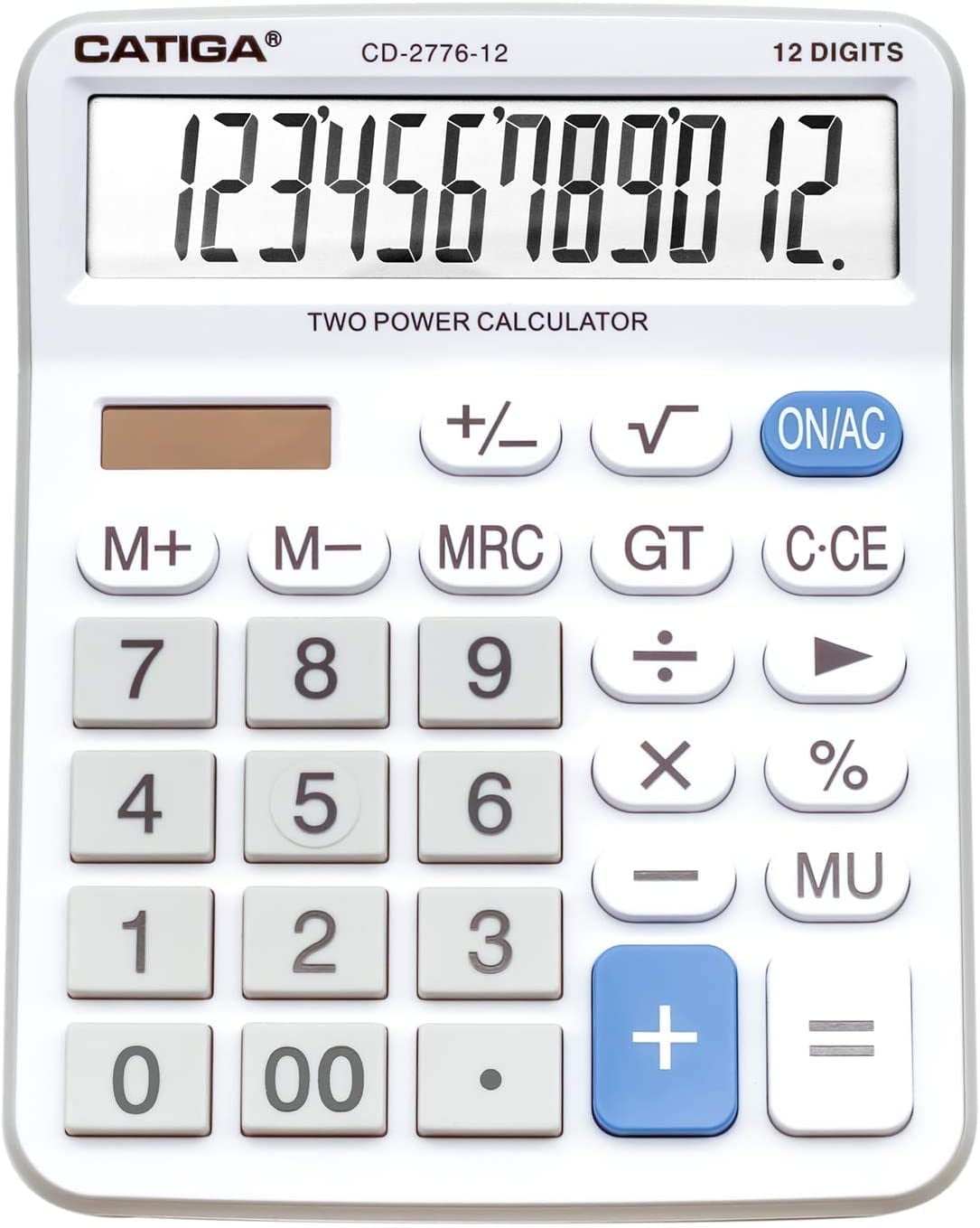 Catiga Electronics CD-2776 Premium Large Desktop Calculator with Giant Buttons, Black