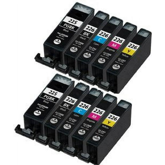 Premium Compatible Cartridge Replacement for Canon CLI-226 / PGI-225 - 10 pack