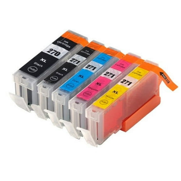 Premium Compatible Cartridge Replacement for Canon CLI-271 XL / PGI-270 XL - 5 pack