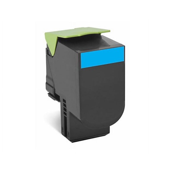 Premium Compatible Toner Cartridge Replacement for Lexmark 80C1HC0 Cartridge - Cyan