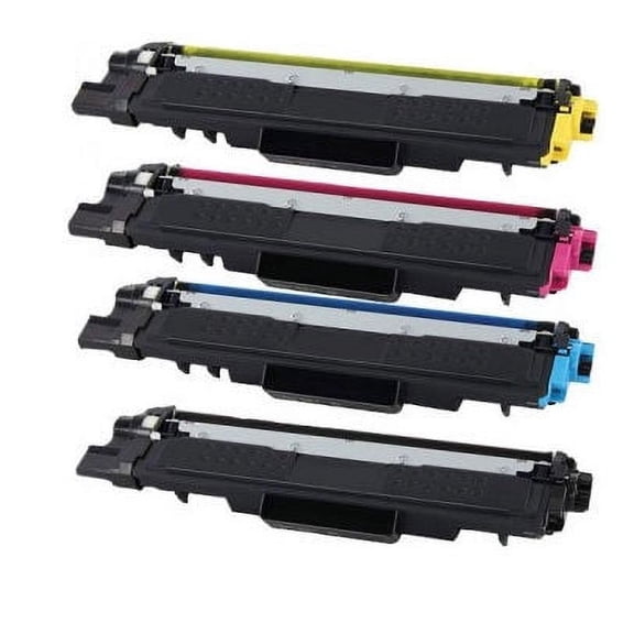 Premium Compatible Toner Cartridge Replacement for TN227 cartridges - WITH CHIP - 4-pack