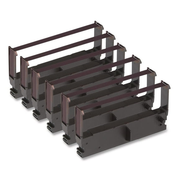 Control Papers Purple Dot-Matrix Printer Ribbon 6/Box (540141)