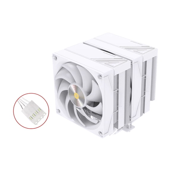 Premium Computer Air Thermal With Digital Temp Monitor 6 Copper Tubes 1800 RPM Smooth Fan