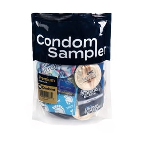 Premium Condom Sampler Variety Pack, Natural Rubber Latex, 96-Count