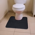 thumbnail image 1 of Premium Contoured Toilet Mat | Non-Slip Bathroom Rug | Soft Absorbent Washable U-Shaped Toilet Rug for Bathroom,Master Bath,Guest Bath | Durable Bathroom Floor Mat | Comfortable Bathroom, 1 of 7