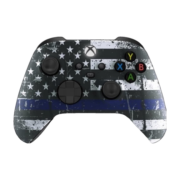 Premium Controllerz Modded Rapid Fire Controller for Xbox Series X|S & Xbox One - Blue Line - Soft Touch, Rapid Fire Modes