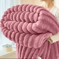 thumbnail image 1 of Premium Coral Fleece Sofa Throw Blanket - 39.37x59.05 Inch Large, Lightweight & Super Soft Grey Blanket for Sofa Bed Living Room, 1 of 6