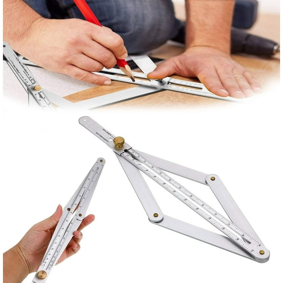 Premium Corner Angle Finder, Angle Measuring Tool for Woodworking, Miter Saw Protractor for Carpenters Crown Molding and Baseboard Cutting Guide