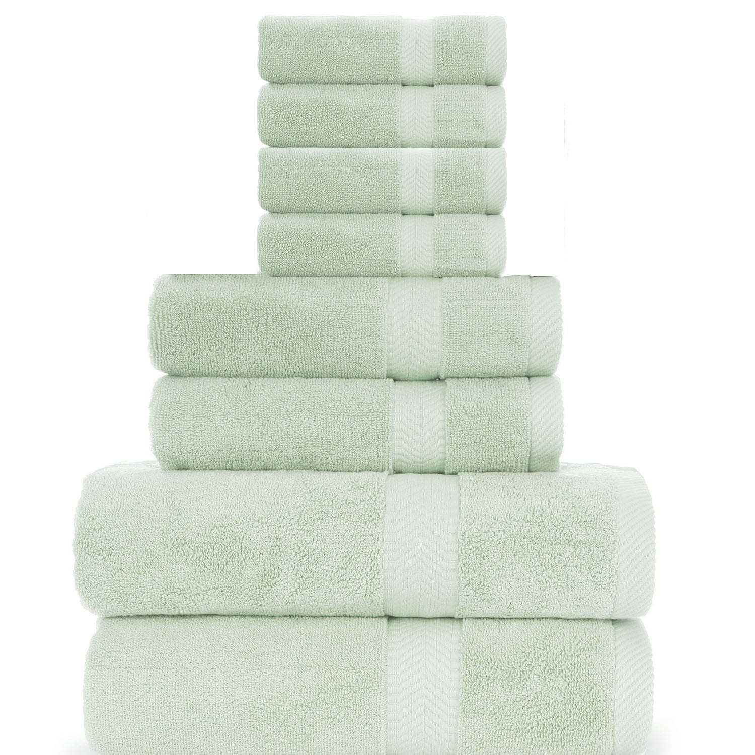 Plush Mint Green Hand Towel