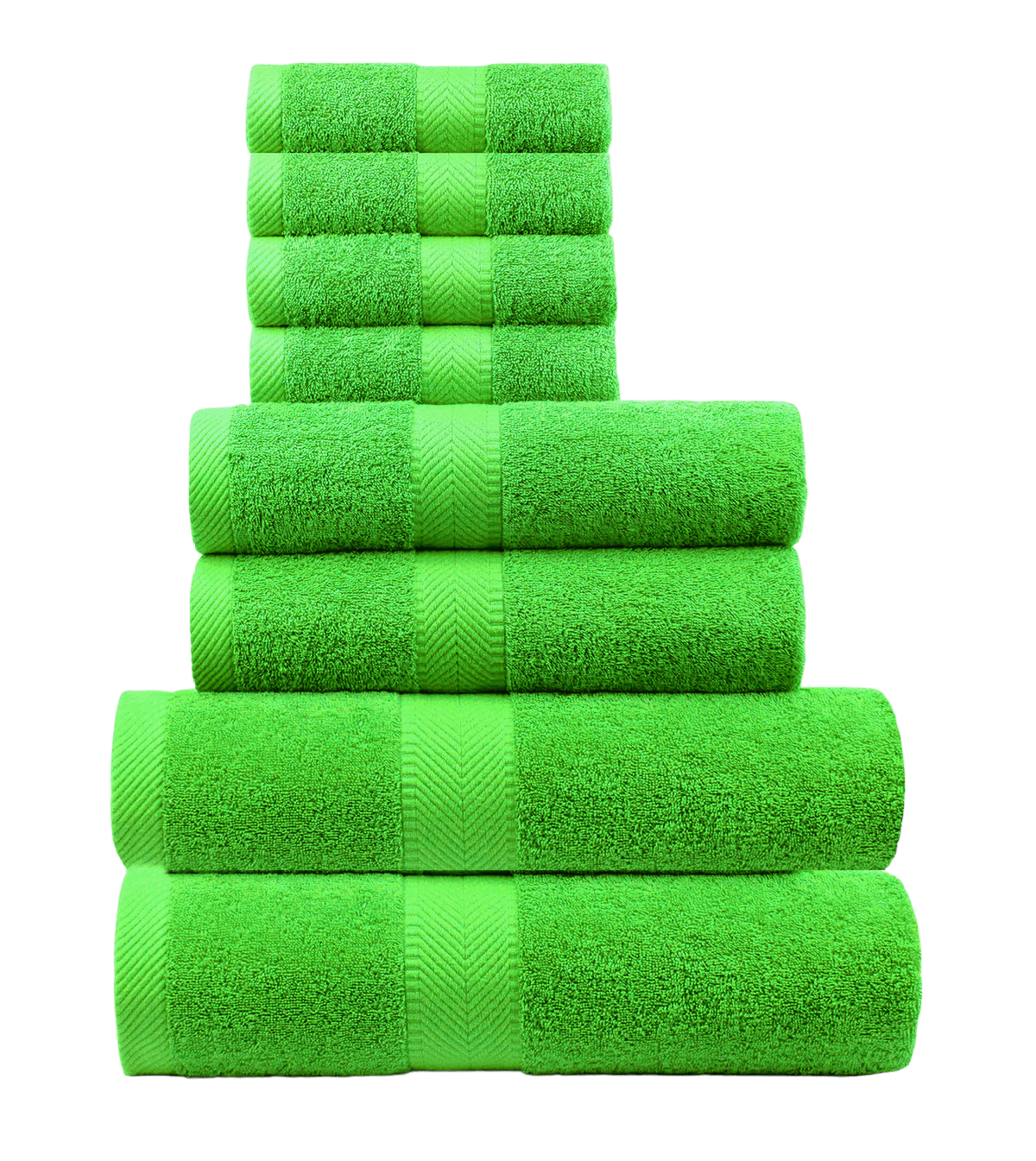 byLora Solid Print Cotton Bath Towel Set, Lime, 8 Count - Walmart.com byLora Solid Print Cotton Bath Towel Set, Lime, 8 Count - Walmart.com