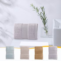 Premium Cotton Bath Towel 13.3x29.5 Inch Highly Absorbent Soft Hand Towel Single Pack Reinforced Edge Stitching Lint Free Quick Dry Bathroom Face Towel Eco-Friendly Dye 120g Weight