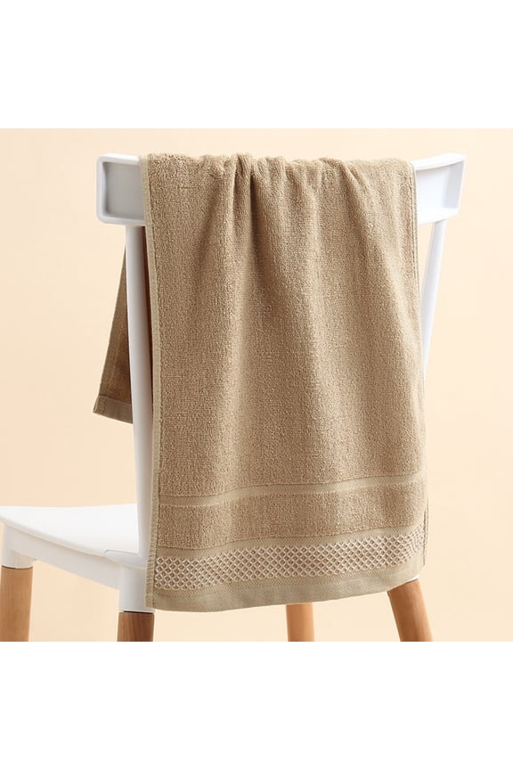 Premium Cotton Bath Towel - 75x35cm (29.5x13.8in) - Ultra Soft, Highly Absorbent - Available in Blue, Gray, White, Khaki Green - Home, Spa, Gym, Beach Essential