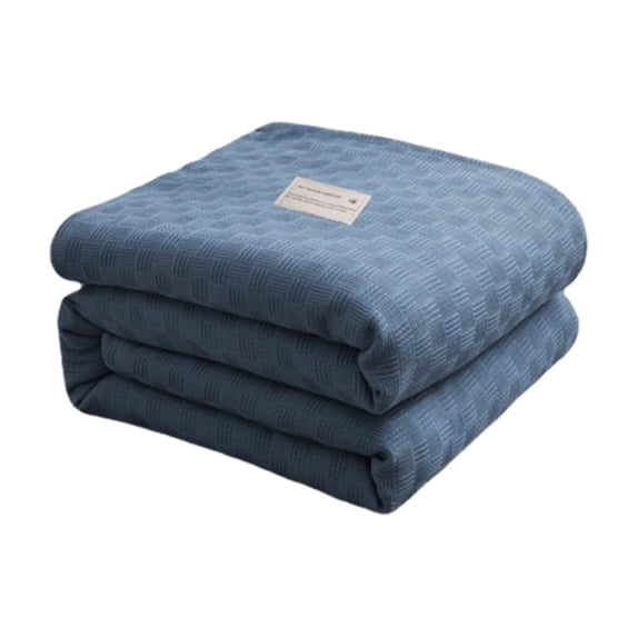 Premium Cotton Bed Blanket – Breathable, Soft, All-Season Thermal Throw for Comfort and Versatility, Easy Care & Long-Lasting Durability