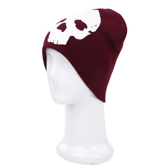 Premium Cotton Blend Glow in the Dark Skull Beanie Cap Hat