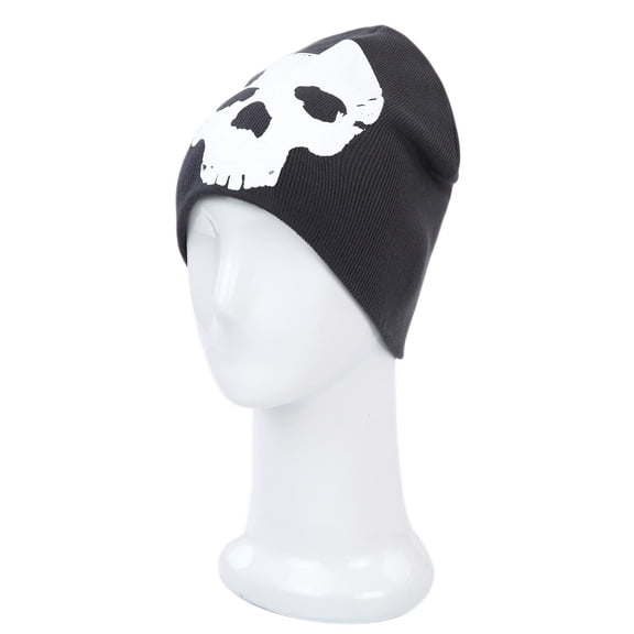 Premium Cotton Blend Glow in the Dark Skull Beanie Cap Hat