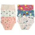 thumbnail image 1 of Premium Cotton Briefs for Toddler Little Girls - 6-Pack Assortment - Sizes 2T to 7T, 1 of 6
