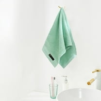 Premium Cotton Gauze Face Towel - Ultra Absorbent & Quick-Dry 28.7x13.8 Inch - Lightweight & Non-Shedding for Travel/Spa Green